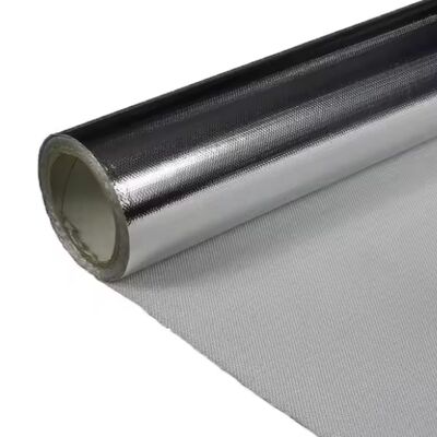Aluminiumfolie Glasvezeldoek 100% Glasvezel Basis Voor Thermische Isolatie