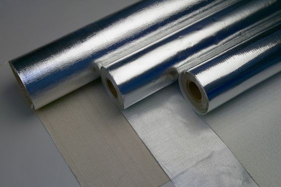 De Doek van de de Aluminiumfolieglasvezel van de hittebezinning