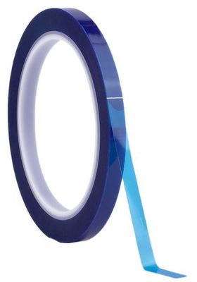 Blauwe kleur PET-stofband Silicone drukgevoelige kleefstoffen B-klasse