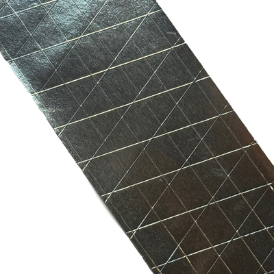 Hoogwaardige FSK-tape/folie-scrim-tape met rubber-harslijpmiddel 3-weg-scrim 170 micron voor HVAC-isolatie en industriële afdichting