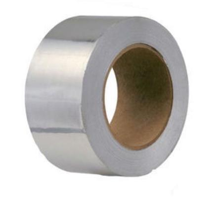 125um dikte premium kwaliteit aluminiumfolietape met oplosmiddel-acrylkleefstof. Uitstekende bescherming voor afplakwerkzaamheden bij galvaniseren en verfafbijten.