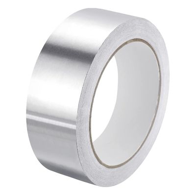 Hoogwaardige aluminiumfolie band met oplosmiddel acryllijm 80um dikte Algemene toepassing Behoud, pleistering, afdichting en maskering Toepassingen