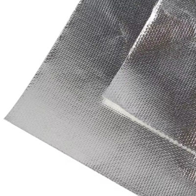 Vlamvertragende folie-glasweefselbekleding met 10×9 mesh glasweefsel, 7 um Al-folie en 118 gsm basisgewicht voor HVAC- en pijpisolatie