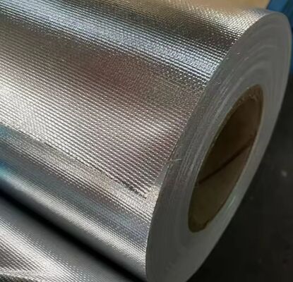 Aluminiumfolie Glasvezeldoek 100% Glasvezel Basis Voor Thermische Isolatie