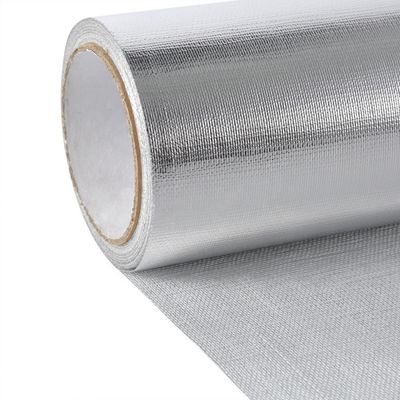 1.0m 1.2m Aluminiumfolie Gelamineerde Glasvezeldoek voor Hittebezinning en Hitteisolatie