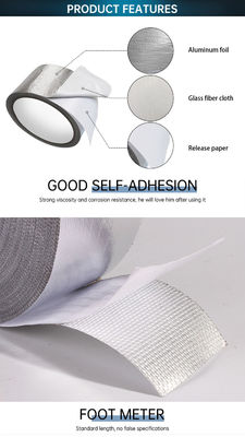 18um het versterkte Plakband van de Aluminiumglasvezel