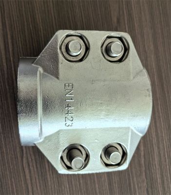 Vlekkeloos staal Precision Investment Casting hose fitting met veiligheidsklemmen